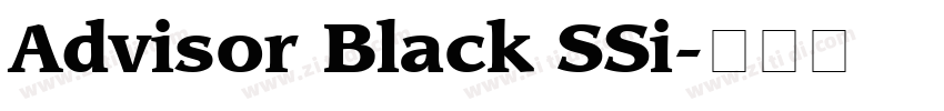 Advisor Black SSi字体转换